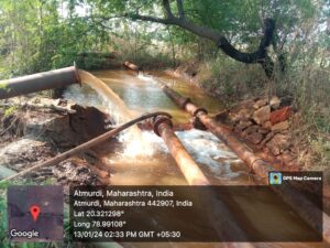 सनफ्लॅग आयर्न अँड स्टील कंपनीच्या कोळसा खाणीमुळे प्रदूषणाचा धोका - राजेश बेले • संजीवनी पर्यावरण सामाजिक संस्थेचे अध्यक्ष राजेश बेले यांची एमपीसीबी व जिल्हाधिकाऱ्यांकडे तक्रार