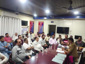 नेरळ पोलिस ठाणे येथे शांतता व मोहल्ला कमिटीची बैठक पार पडली.