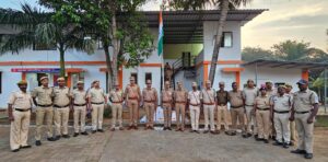 ७५ व्या प्रजासत्ताक दिन नेरळ पोलीस ठाणे साजरा