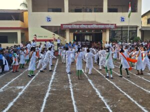 रा.जि.प.शाळा पालेखु्र्द या शाळेत ७५ वा प्रजासत्ताक दिन मोठ्या उत्साहात साजरा.