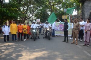 अलिबाग येथे मतदार जनजागृती साठी"उत्सव लोकशाहीचा बाईक रॅलीला" उत्स्फूर्त प्रतिसाद