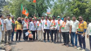 घुग्घुस येथे चंद्रपूर-वणी-आर्णी लोकसभा क्षेत्राचे उमेदवार सुधिर मुनगंटीवार यांच्या प्रचाराचा शुभारंभ