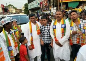 चंद्रपुरात वंचित बहुजन आघाडीचा भव्य रोड शो