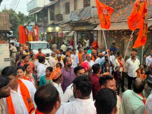 गोरेगावं बजरंग दल यांच्या माध्यमातून श्रीराम नवमी उत्सव मोठया जल्लोषात साजरी असंख्य श्रीराम भक्तांची अलोट गर्दी