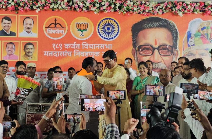 ठाकरे गटातील सुदाम पावळी यांच्या सोबत असंख्यांचा शिवसेना शिंदे गटात जाहीर पक्ष प्रवेश संपन्न