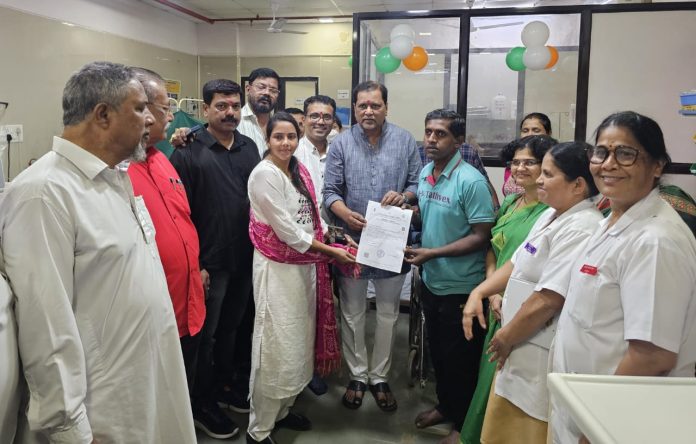 आ. महेंद्र दळवी यांच्या हस्ते जिल्हा रुग्णालय येथील अद्ययावत डायलेसिस व अपघात विभागाचा लोकार्पण