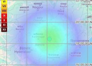 गेल्या दशकातील सर्वात मोठा भूकंप तेलंगणात