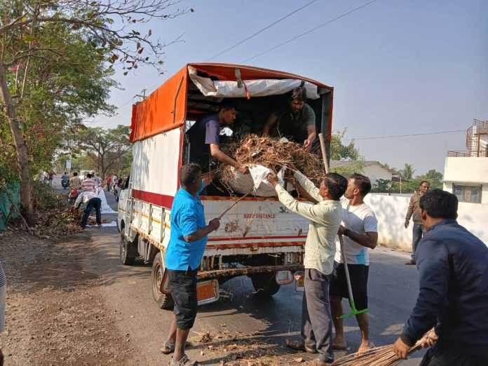 डॉ. नानासाहेब धर्मधिकारी प्रतिष्ठान रेवदंडा तर्फे स्वच्छता अभियान