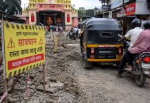 टिटवाळ्यात अर्धवट रस्त्यांच्या कामामुळे अपघातांत वाढ; त्रस्त नागरिकांचा पालिकेला आंदोलनाचा इशारा